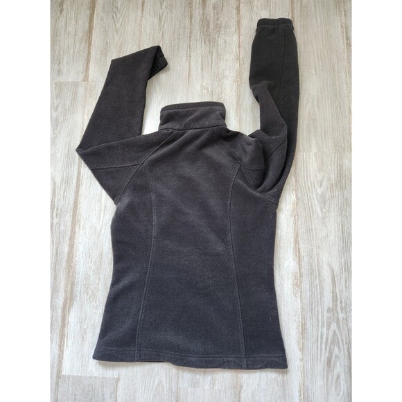 Columbia Womens Black Fleece Full Zip Jacket Adjustable Waist High Neck Sz M - Picture 8 of 9